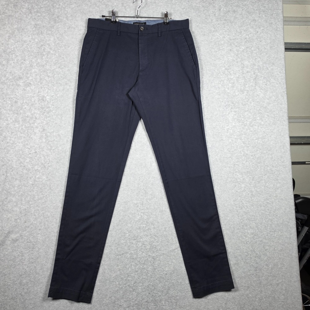 Banana Republic Pants Mens Size 32x36 Navy Mason Stretch Chino Straight Tapered